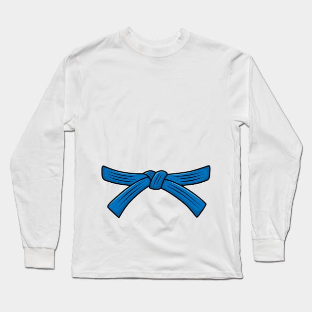 Judo belt blue belt Judo, 2th Kyu Obi, Jiu-Jitsu, Aikido Long Sleeve T-Shirt by LaundryFactory